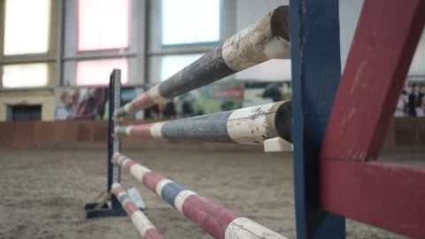 The General layout of the obstacles on the racetrack Stock Footage 128171416