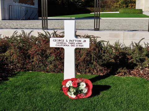 General Patton grave Foto stock
