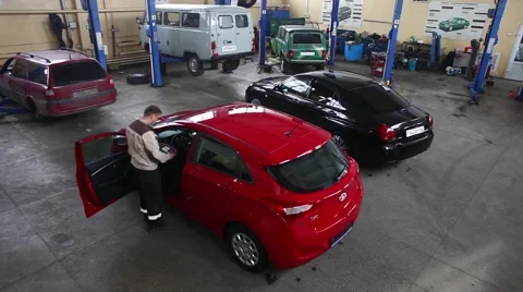 The general plan of the garage Stock Footage 48993400