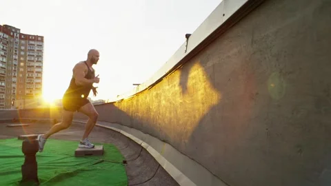 A general plan of how an athlete performs a leg kick. Stock Footage 248177556