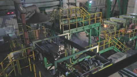 General plan inside the cable manufacturing workshop, Copper cable manufacturing Vidéo 132710467