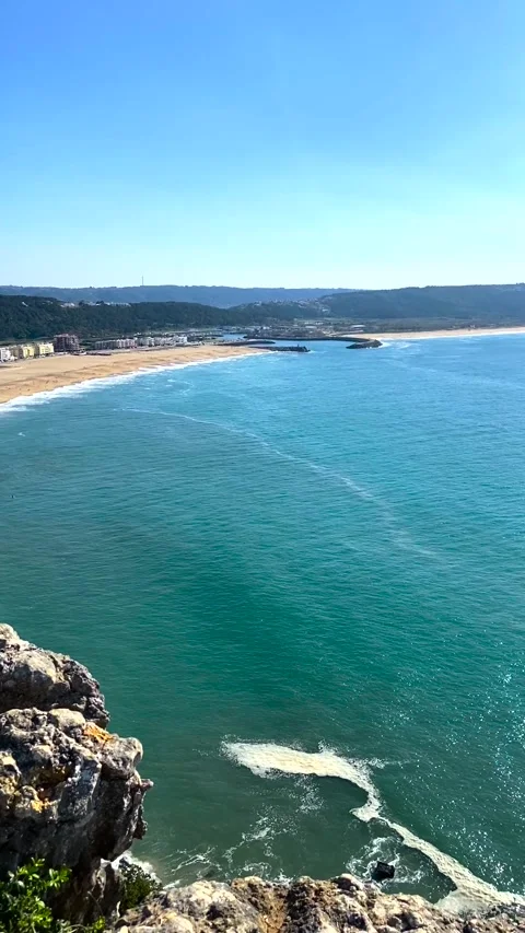 General plan of the ocean coast from above. Beach on the ocean from above. Big Stock Footage 316392573
