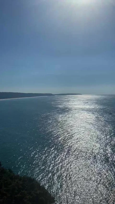 General plan of the ocean coast from above. Beach on the ocean from above. Big Stock Footage 316392848