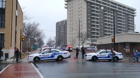 General point of view of a murder scene in the city Stock Footage 89522930