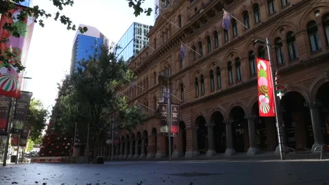 General post office on Martin place in city of Sydney downtown by George st. Stock Footage 310659808