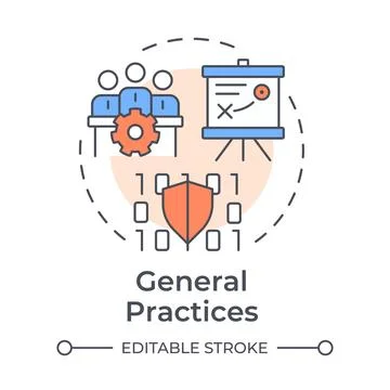 General practices multi color concept icon 스톡 일러스트