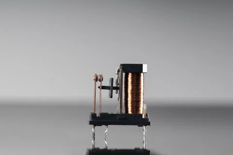General purpose power PCB relay with DC coil without casing Stock Photos