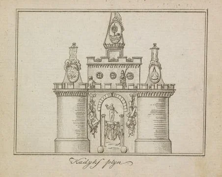 General reinforcement, decoration on the Kadijksplein, 1795; Kaddyks Plyn.... Stock Photos