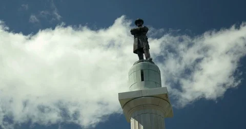 General Robert E. Lee Confederate Statue Lee Circle New Orleans, LA Stock Footage 75811750