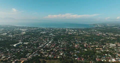 General Santos Cityscape in Mindanao, Philippines. Stock Footage 245690153