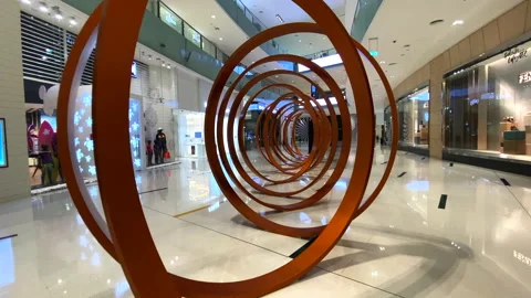 General shots in a mall Stock Footage 168034625