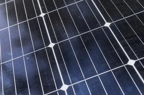 General stock. .Abstract of somewhat grubby solar panels. ..energy, generatio Stock Photos