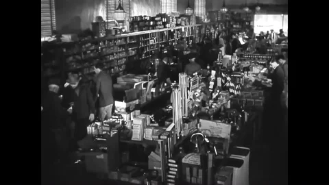 A general store run by a farming co-op is seen to have anything a general Stock Footage 86825129