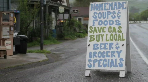 General store sign Stock Footage 664537