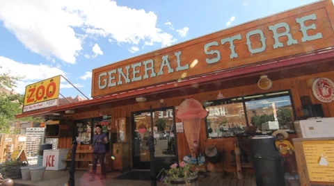 General Store Time Lapse Stock Footage 30370332