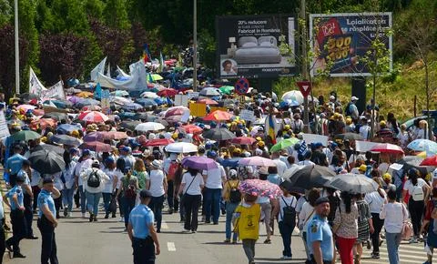 General strike, second week, romanian teachers, protest, Bucharest, Romania Photos