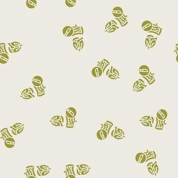 General surgery glyph seamless pattern Stock Illustration