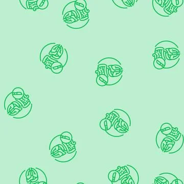 General surgery line seamless pattern Stock Illustration