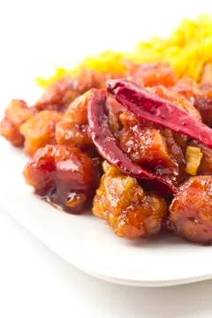 General tso's chicken Stock Photos