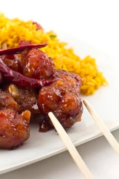 General tso's chicken Stock Photos