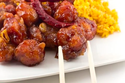 General tso's chicken Stock Photos