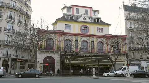 General view Bataclan Theatre Paris Stock Footage 60205445