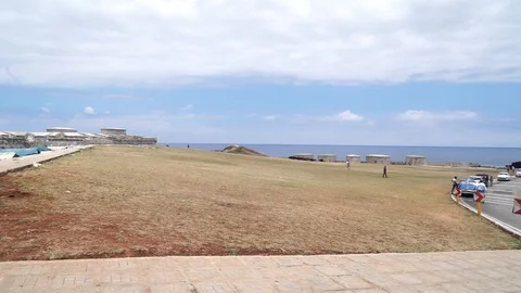 General view of Cuba wide angle shooting Stock-Footage 128929970