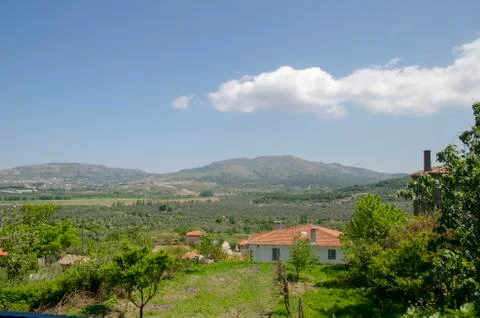 General view of Gokceada Stock Photos
