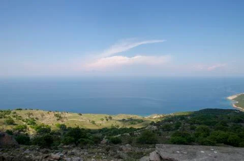 General view of Gokceada Stock Photos