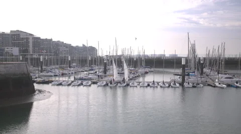 General view of  harbour Stock-Footage 68704434