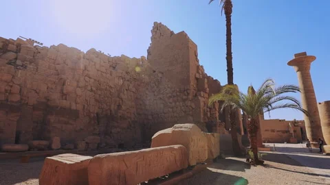 General View Of The Karnak Temple, A Historical Building Stock Footage 299457195