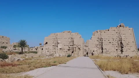 General View Of The Karnak Temple, A Historical Building Stock Footage 299458857