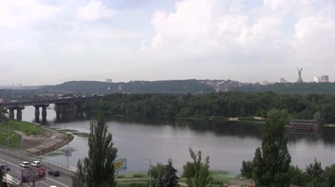 General View of Kiev Ukraine Stock Footage 46156108
