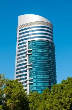 General view of modern building Stockfoto's