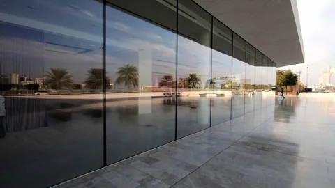 General view of Most popular place in Abu Dhabi is Corniche Street 動画素材 128651002