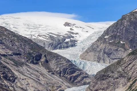 General view of the Nigardsbreen Stock-Fotos