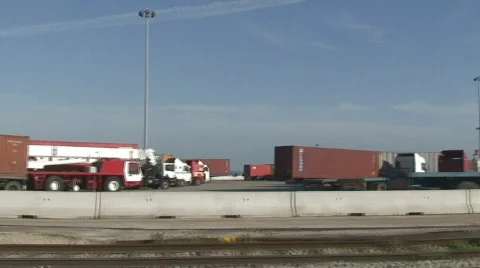 General view in port  Stock Footage 111110