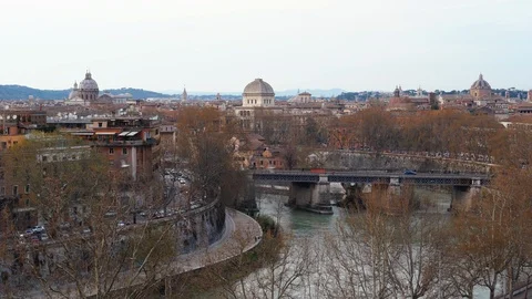 General view of Rome Stock Footage 95582768