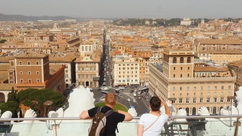 General view of Rome Stock Footage 95582921
