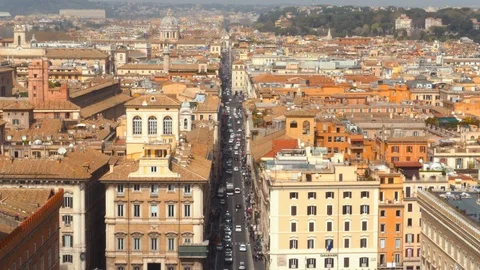 General view of Rome Stock Footage 95582961