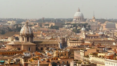 General view of Rome Stock Footage 95583184