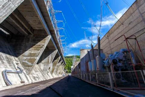 General view of the switchgear and internal removal  Stock Photos