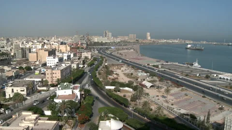 General views over Tripoli, Libya Vídeo Stock 36032388