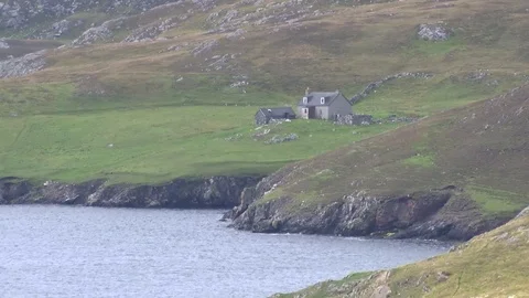 General views of the Shetland Isles Stock Footage 77352628