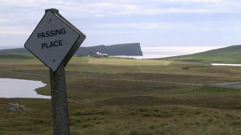 General views of the Shetland Isles Stock Footage 77353017