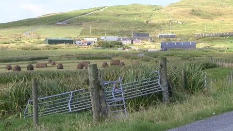 General views of the Shetland Isles Stock Footage 77353209