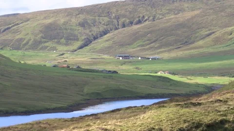 General views of the Shetland Isles Stock Footage 77353215