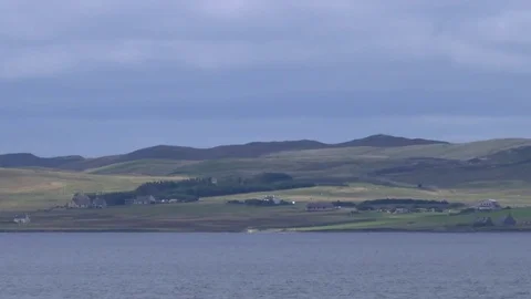 General views of the Shetland Isles Stock Footage 77353324
