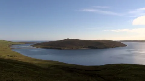 General views of the Shetland Isles Stock Footage 77353337