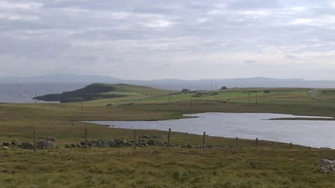 General views of the Shetland Isles Stock Footage 77353342